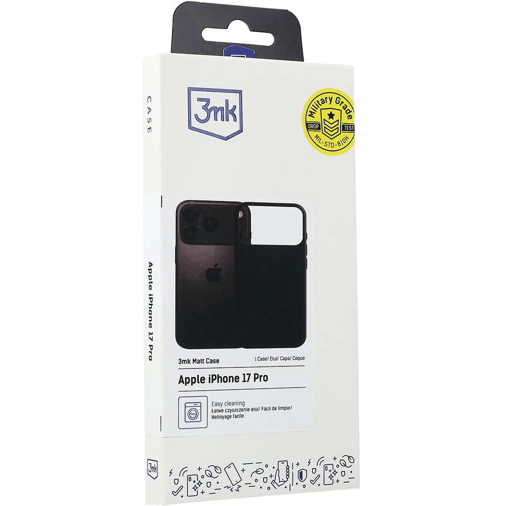 Etui 3mk Matt Case do iPhone 17 Pro, czarne
