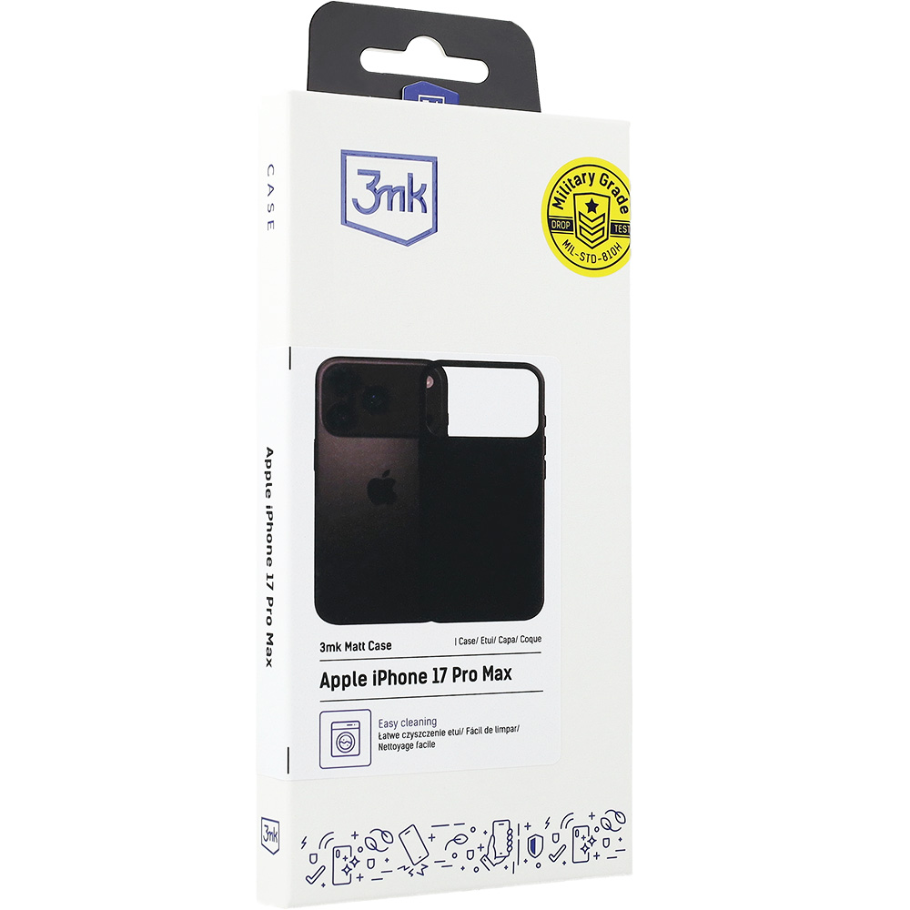 Etui 3mk Matt Case do iPhone 17 Pro Max, czarne