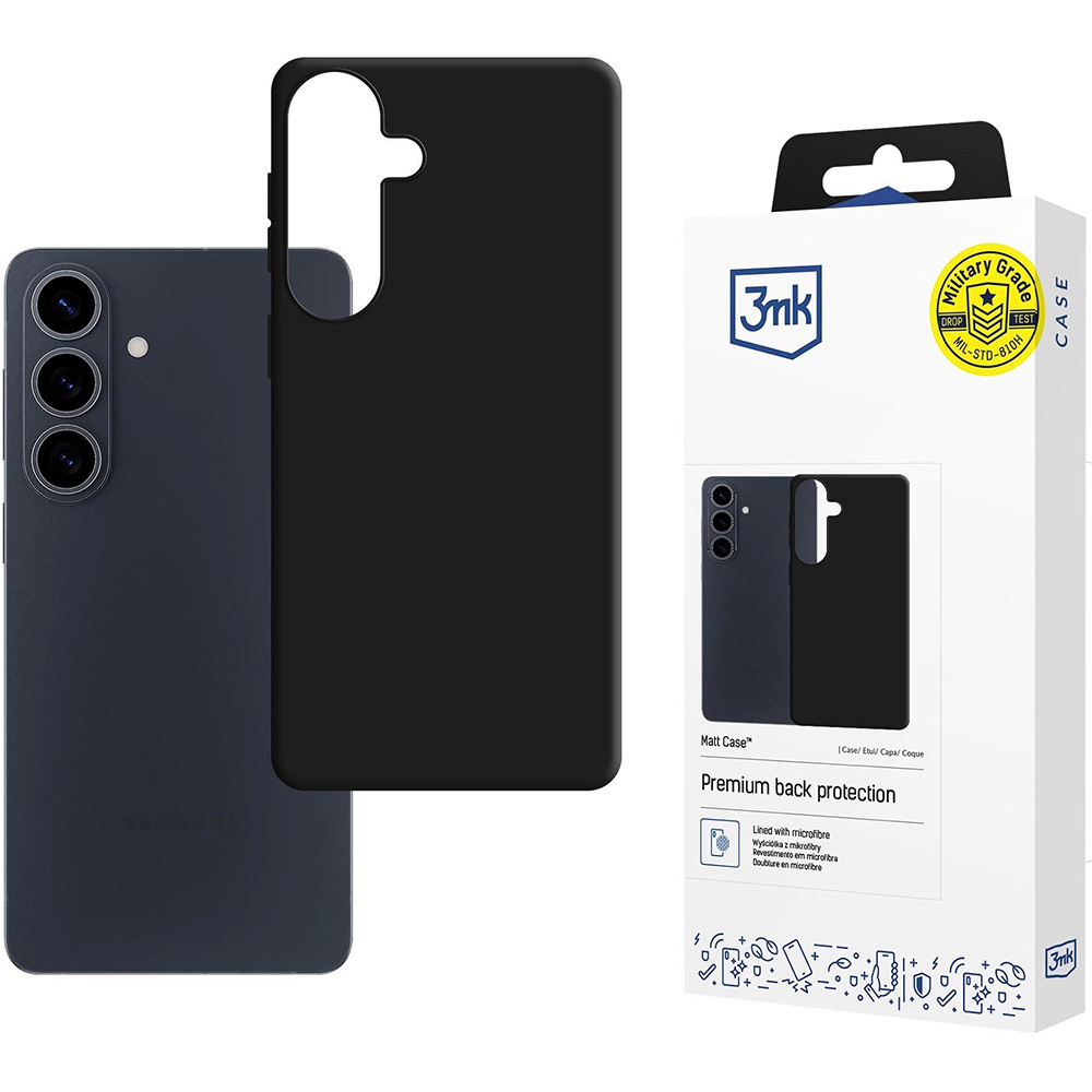 Etui 3mk Matt Case do Galaxy S26 Plus, czarne