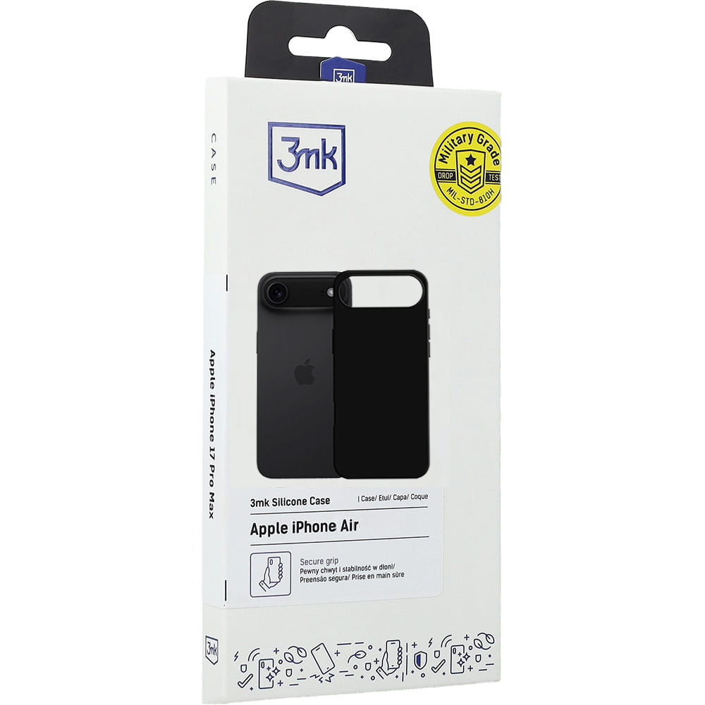 Etui 3mk Silicone Case do iPhone Air, czarne