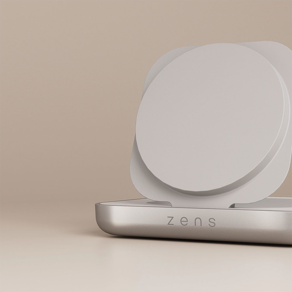 Ładowarka Zens Magnetic Nightstand Charger w trybie StandBy