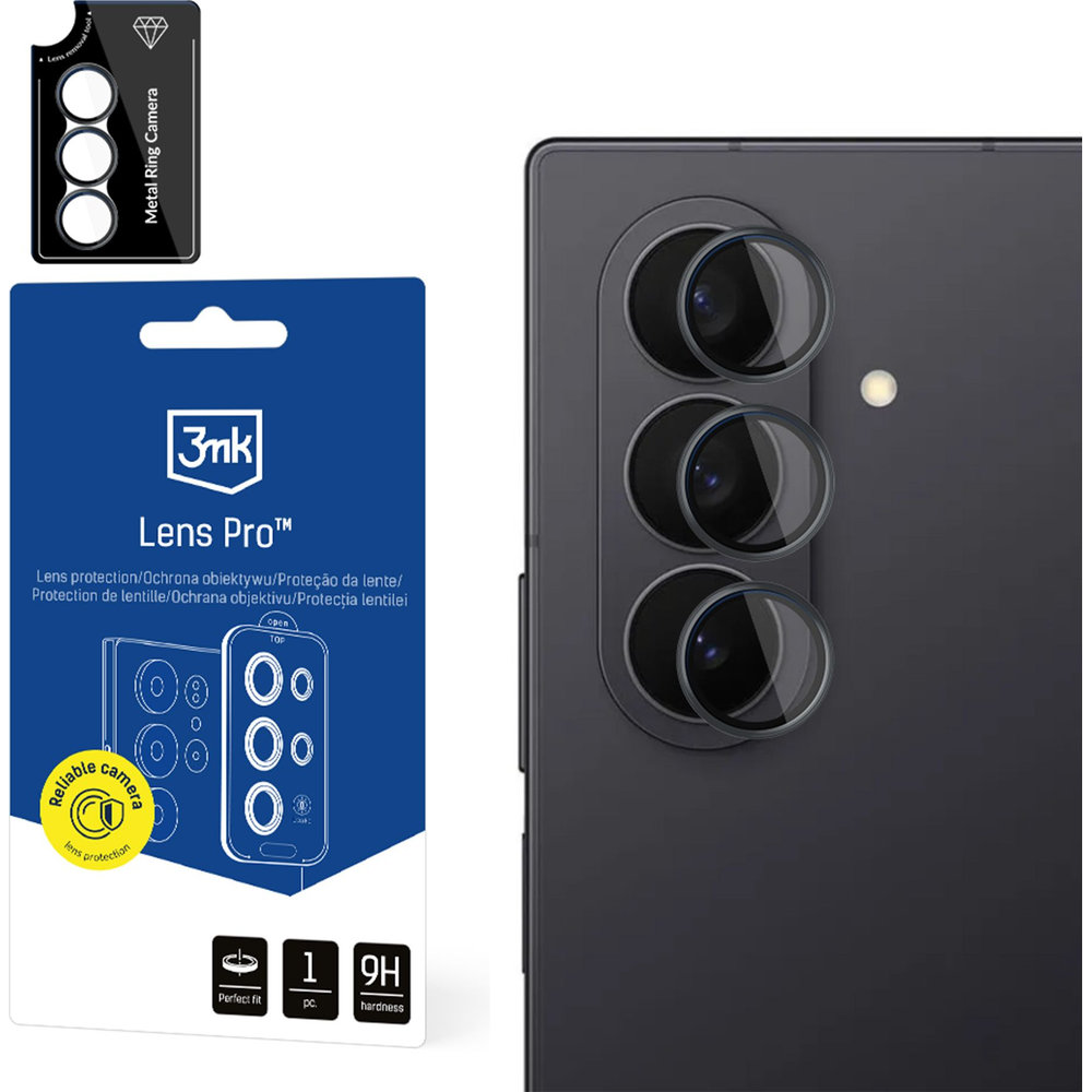 Osłona na aparat 3mk Lens Protection Pro do Galaxy Z Fold8 Ultra, czarne