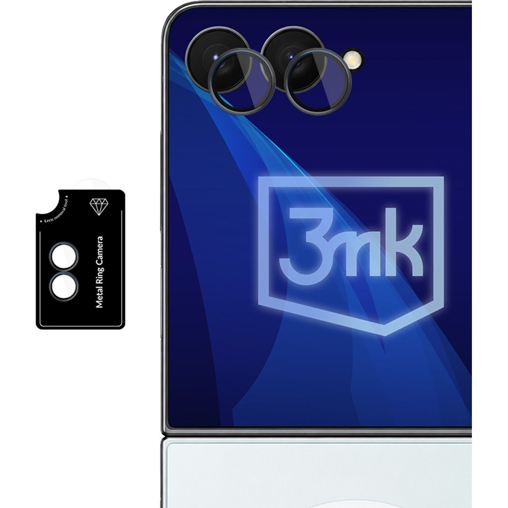 Osłona na aparat 3mk Lens Protection Pro do Galaxy Z Flip8, czarne
