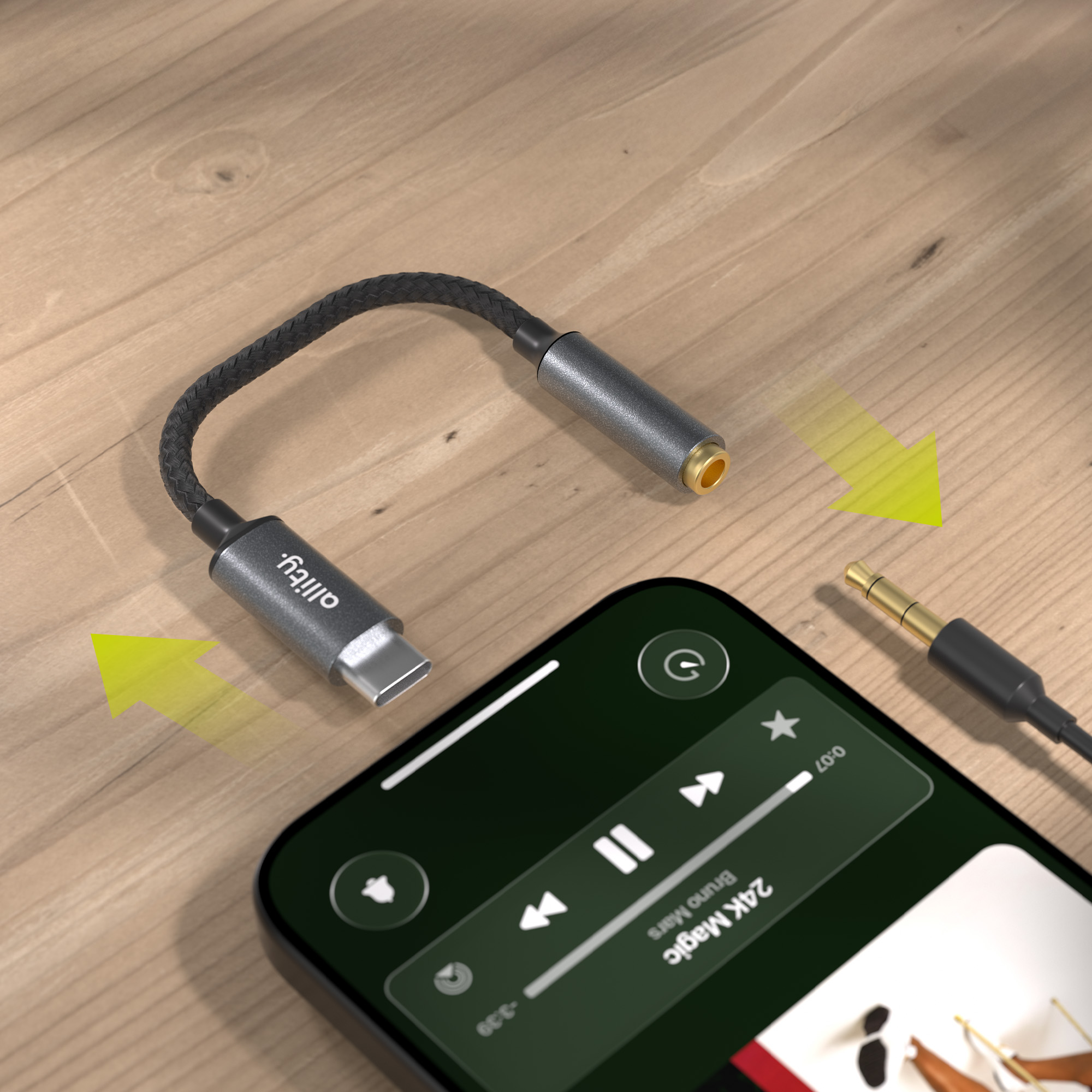 Adapter audio Allity ABA-200 z USB-C do Minijack 3.5 mm