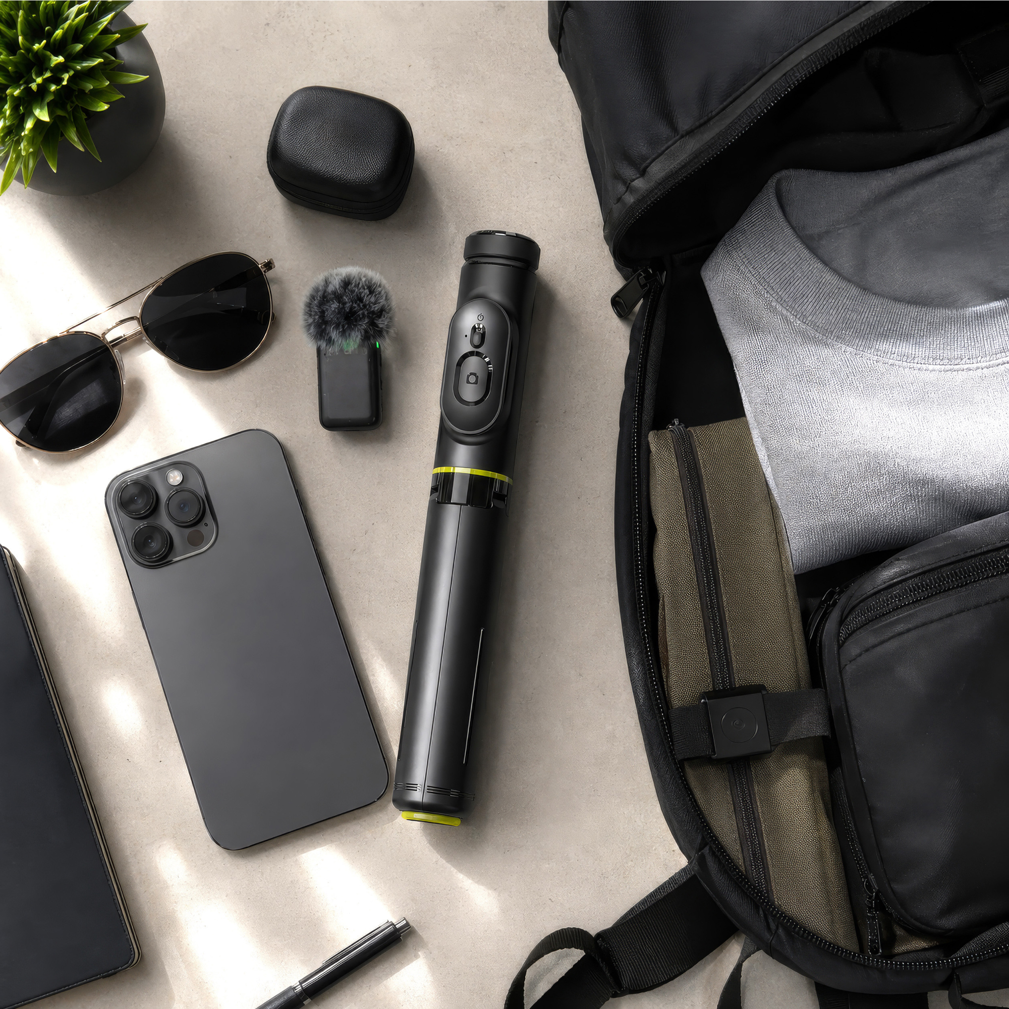 Selfie stick Allity ABA-401 Bluetooth, czarny