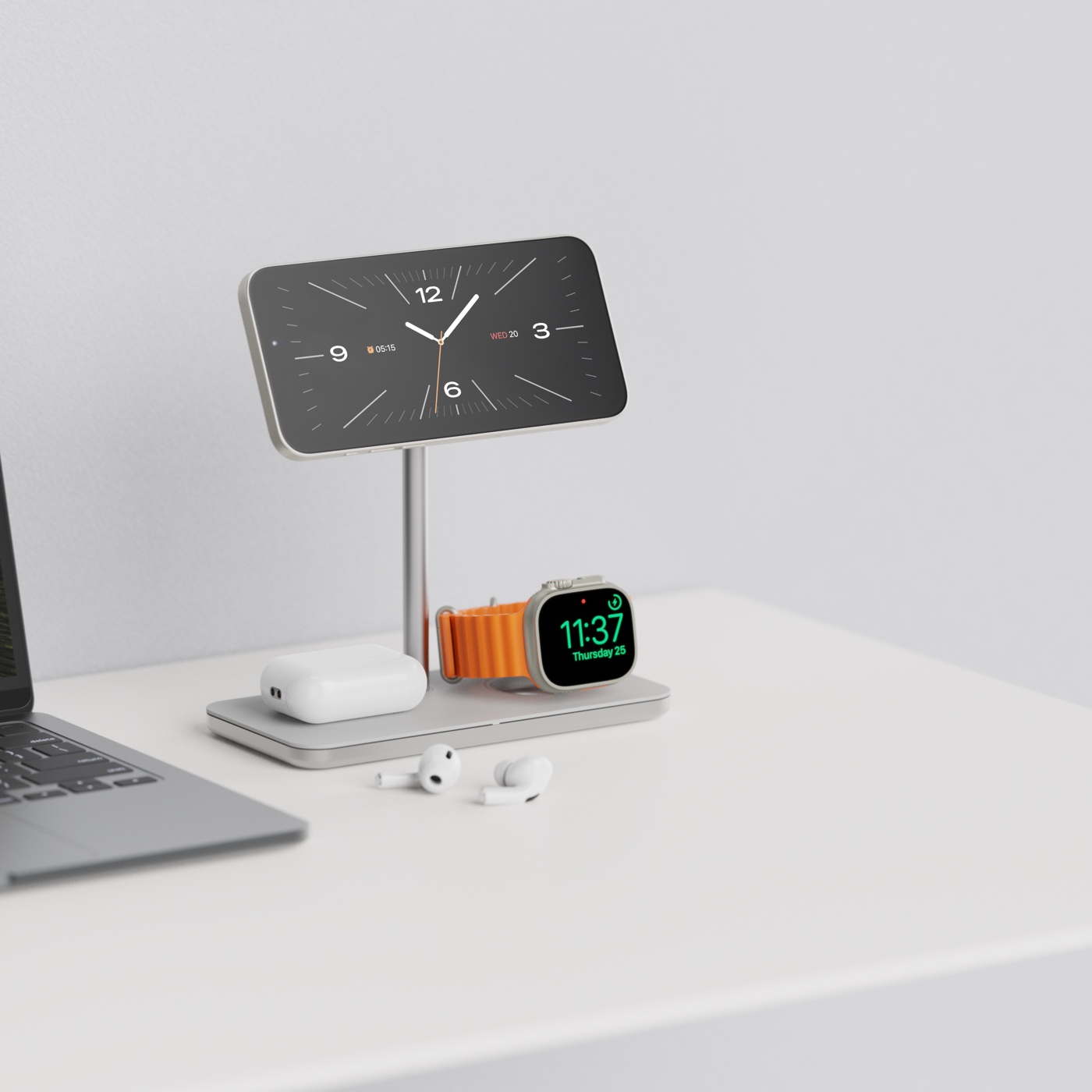 Zestaw LINQ powered by XTORM 3in1 Qi2 z kablem i adapterem z wymiennymi wtyczkami UE i UK