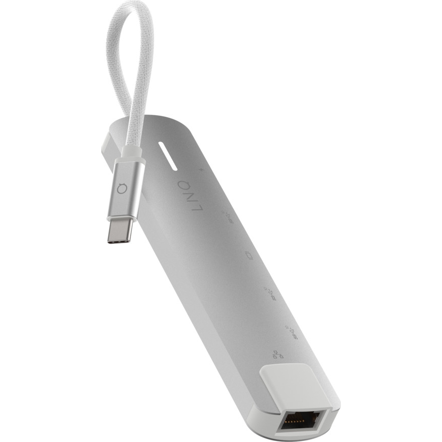 Porty USB-C i USB-A 10 Gb/s w hubie LINQ powered by XTORM 6in1 Pro do szybkiego transferu danych