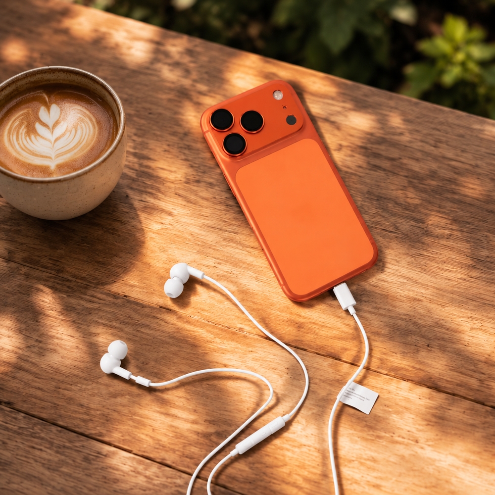 Czarne słuchawki Musthavz GoEasy z USB-C do smartfona tabletu i laptopa