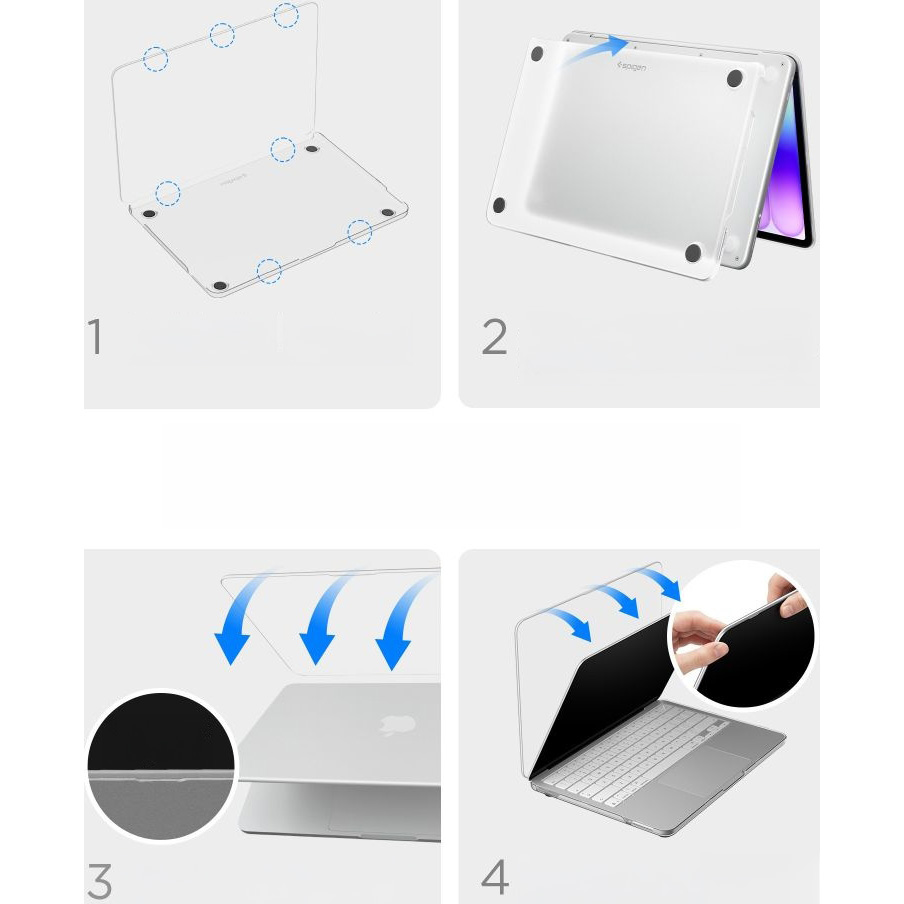 Smukła obudowa Spigen AirSkin na MacBook Neo 13 2026, żółty matowy
