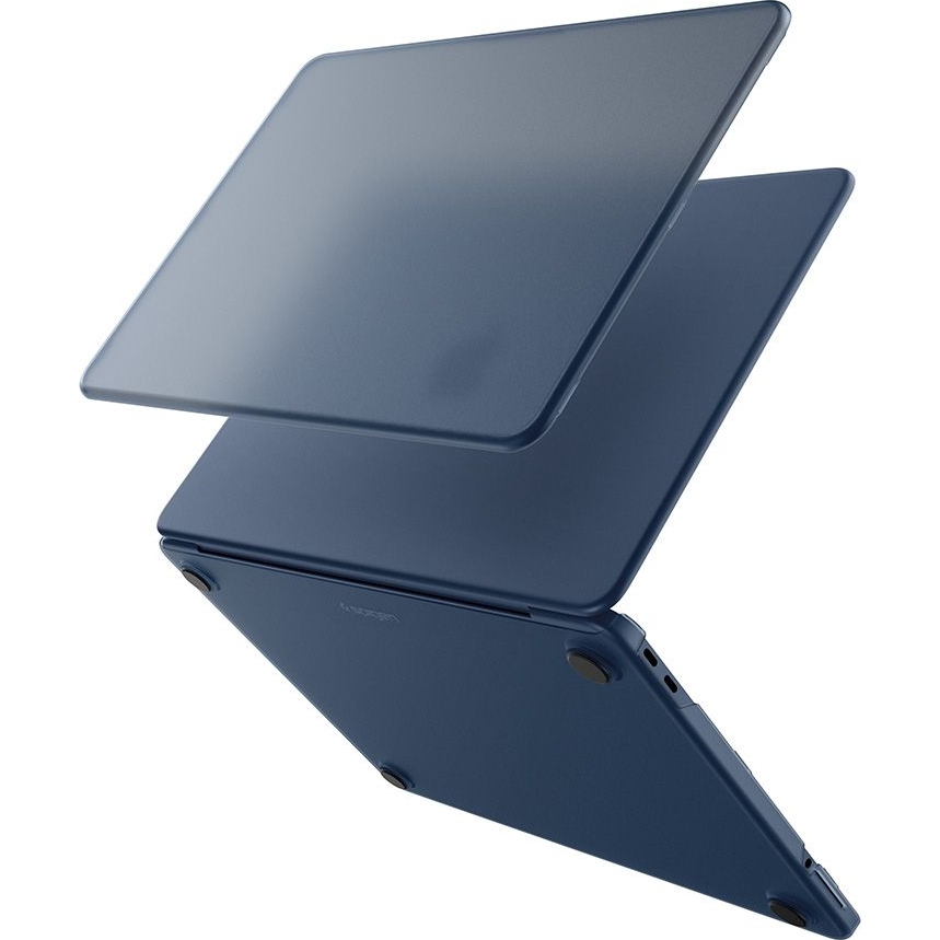 Obudowa Spigen AirSkin z nóżkami TPU do Apple MacBook Neo 13 2026, niebieski matowy
