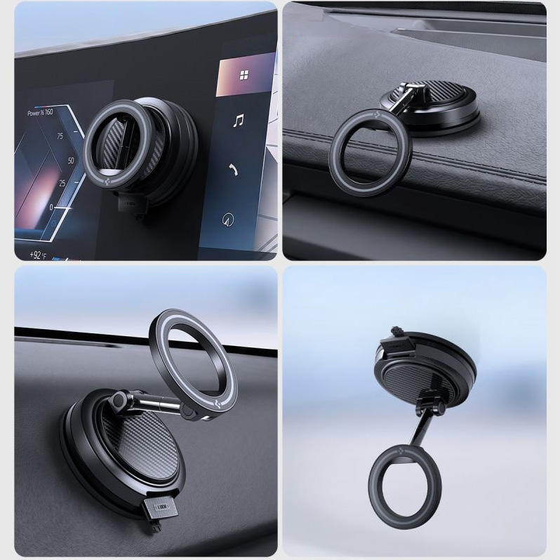 Magnetyczny uchwyt samochodowy Spigen STK100 z mocnym systemem MagSafe do smartfona