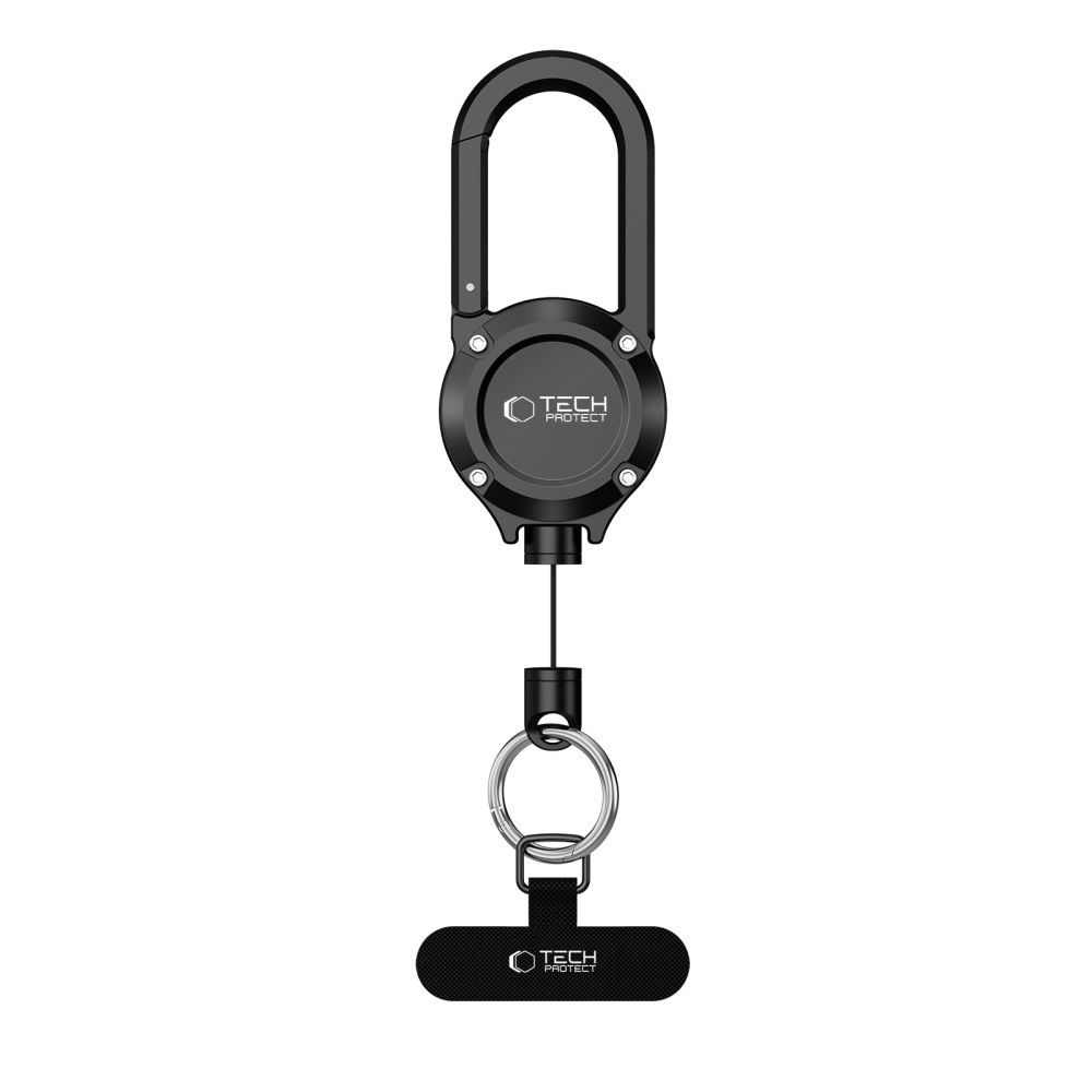 Uchwyt zabezpieczający Tech-Protect ATH02 UrbanLoop z chowaną stalową linką 99 cm, czarny