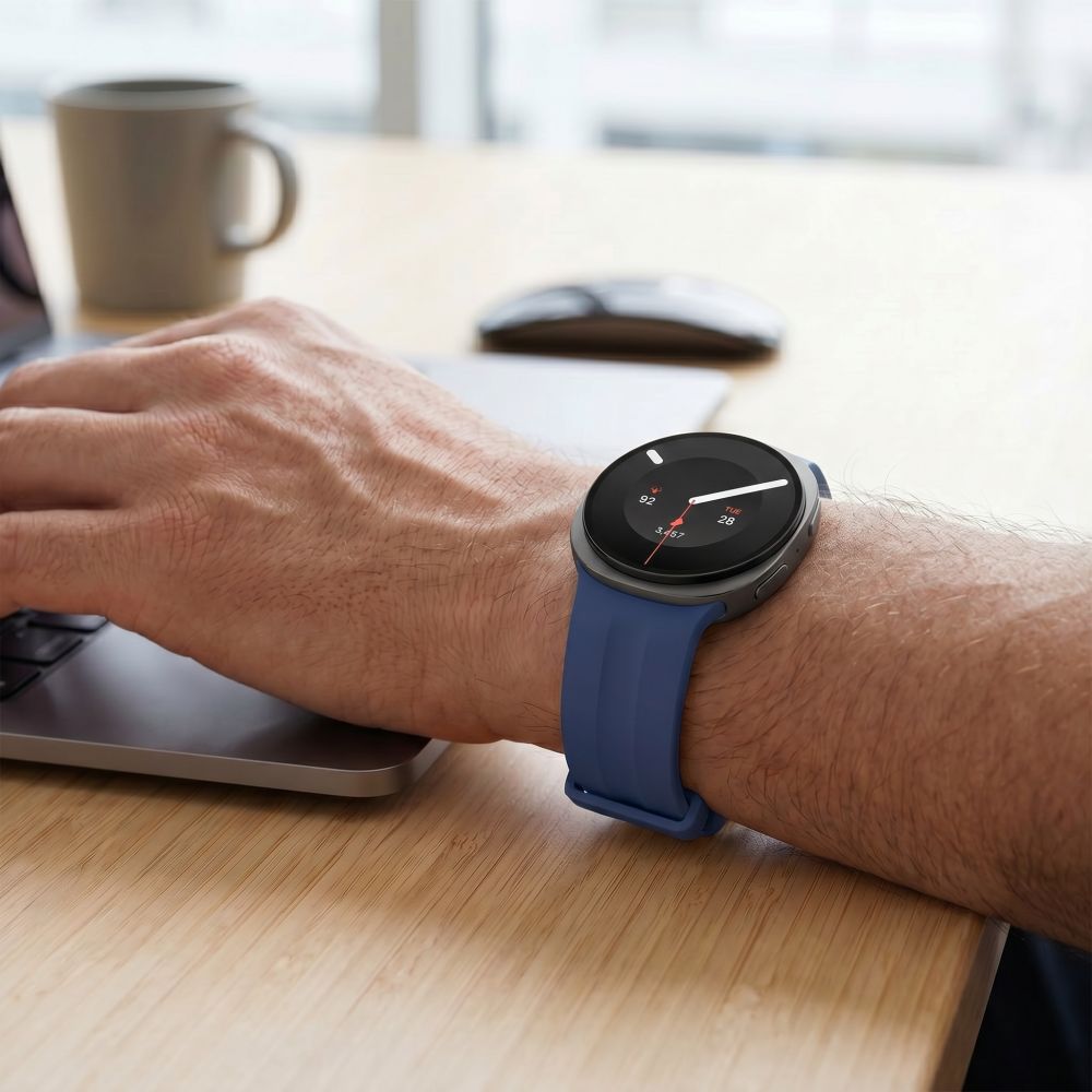 Pasek Tech-Protect Silicone Evo do Samsung Galaxy Watch8, Watch9 i Watch8 Classic, granatowy