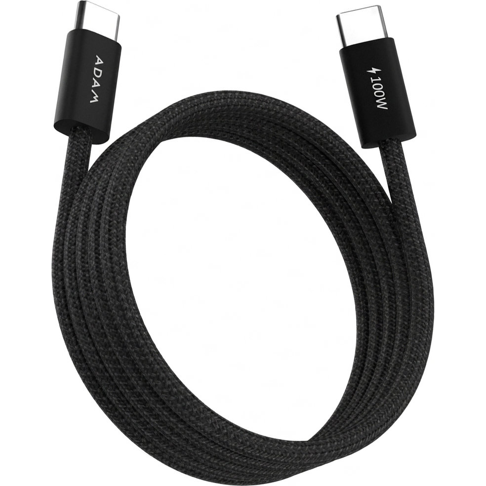 Adam Elements iLinio C100 100W Magnetic Charging Cable, ładowanie Power Delivery 100W USB-C, uniwersalny, pewny, czarny