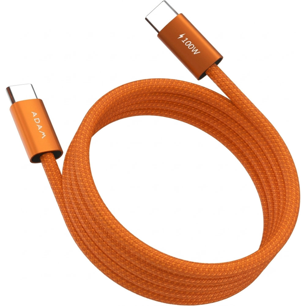 Adam Elements iLinio C100 100W Magnetic Charging Cable, magnetyczny przewód USB-C do laptopa, szybki, stabilny, pomarańczowy