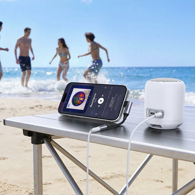 UGREEN CM991, adapter USB-C z układem DAC zapewniającym dźwięk HiFi, szary