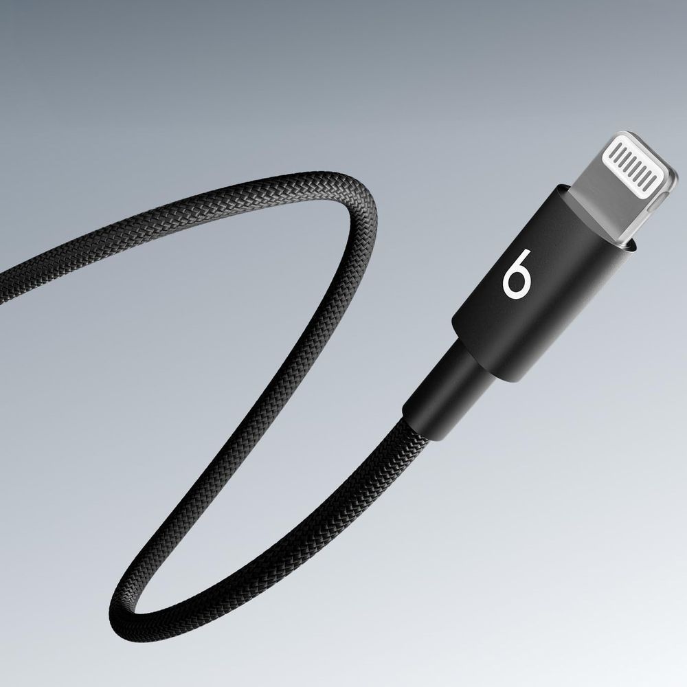 Kabel Apple Beats Woven Cable USB-C do Lightning, PD, 1,5 m, czarny, transfer danych szybkie ładowanie wygoda
