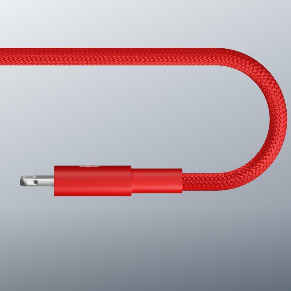 Kabel Apple Beats Woven Cable USB-C do Lightning, PD, 1,5 m, czerwony, Apple CarPlay ładowanie synchronizacja podróż