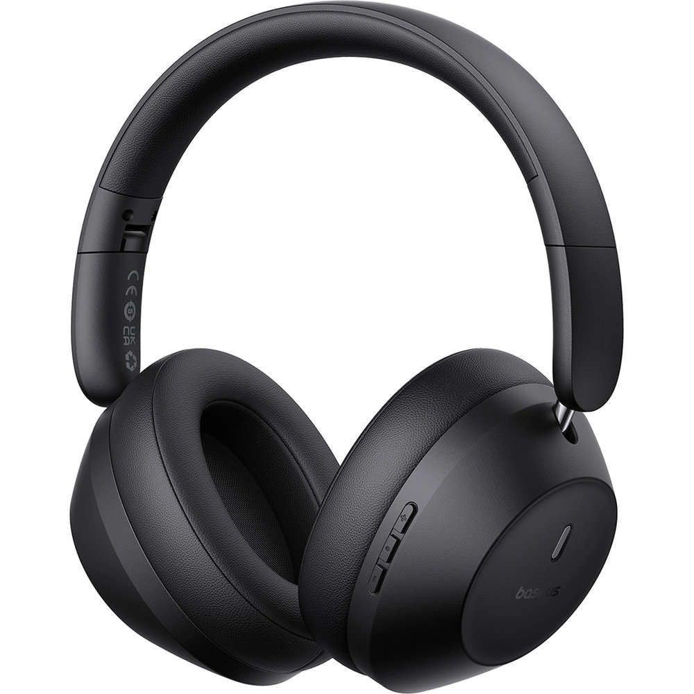 Baseus Bass 30 Max Bluetooth Headphones, przetworniki 40 mm pełne brzmienie dynamiczne, czarne