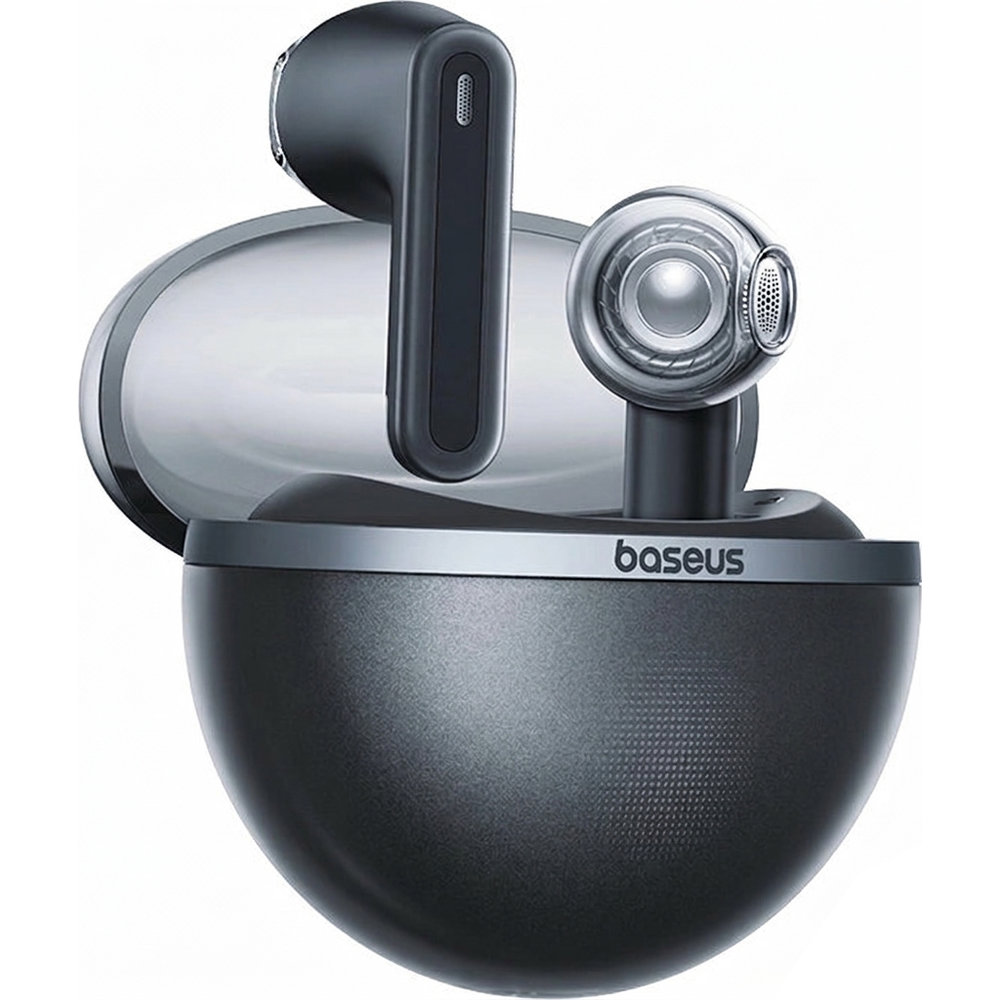 Baseus Bowie E5 True Wireless Earphones, swobodne bezprzewodowe słuchanie muzyki rozmów, przydymione-czarne