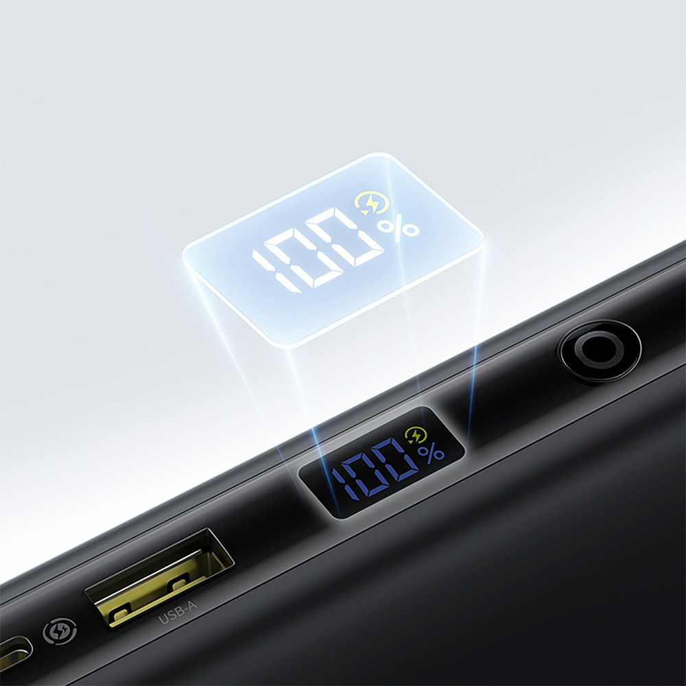 Powerbank Baseus EnerFill FC41 20000mAh, 100W, USB-A, USB-C, z wbudowanym kablem 2x USB-C, czarny