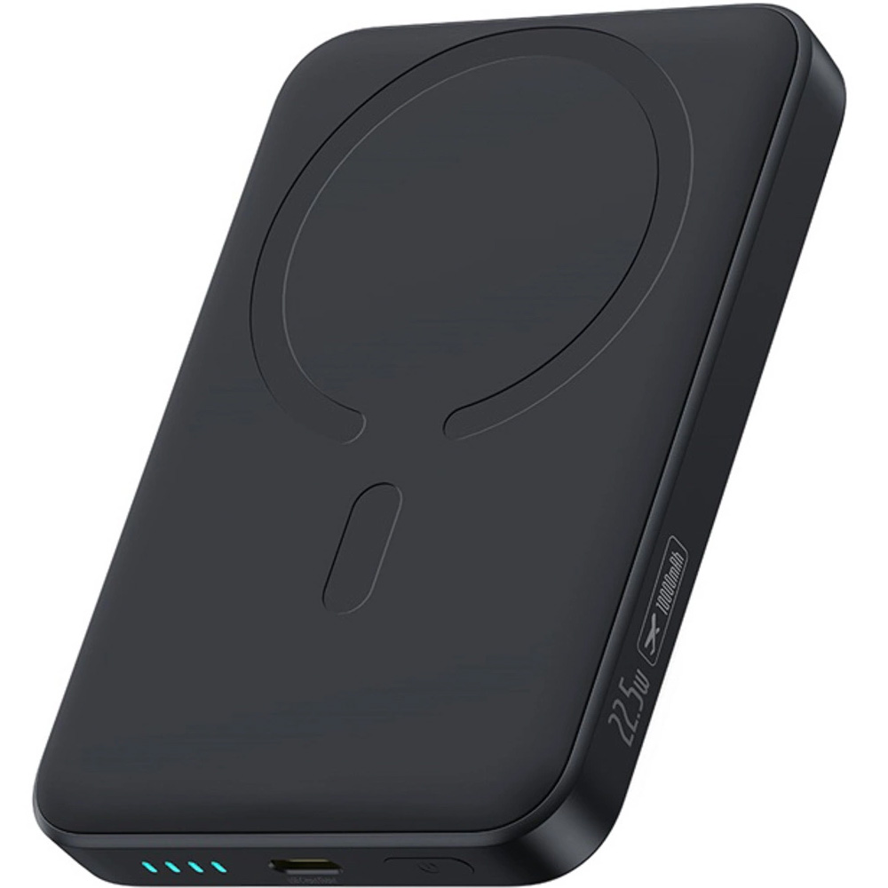 Powerbank indukcyjny Baseus EnerFill FM11 do MagSafe, 15W, 1x USB-C, 22.5W, 10000mAh + kabel USB-C, czarny