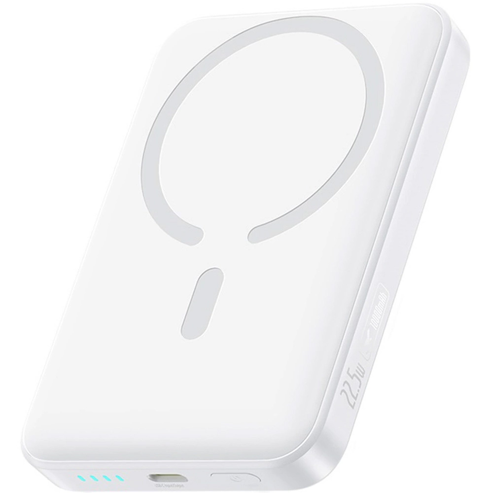 Powerbank indukcyjny Baseus EnerFill FM11 do MagSafe, 15W, 1x USB-C, 22.5W, 10000mAh + kabel USB-C, biały