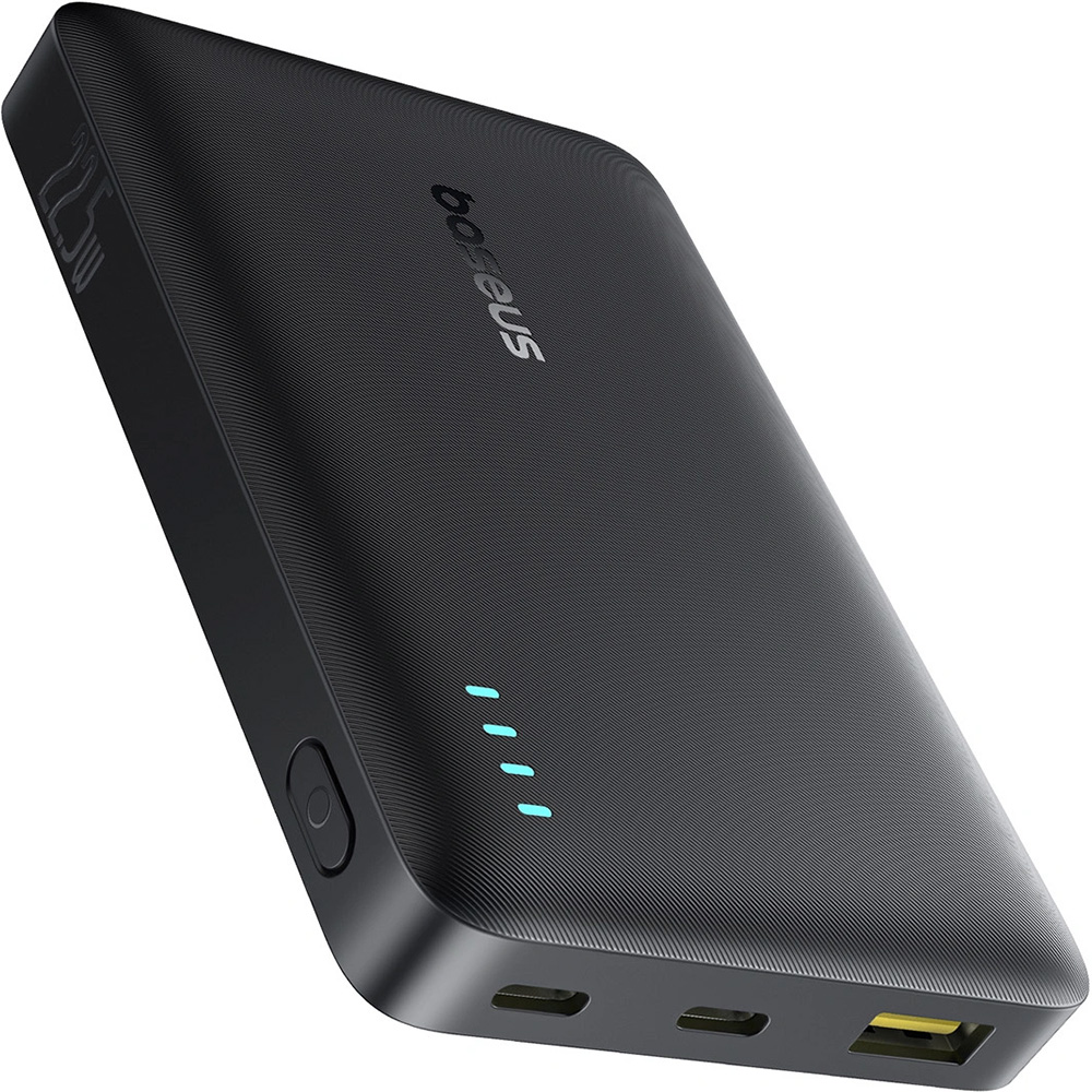 Powerbank Baseus EnerFill FP21, 10 000mAh, 22,5W, 1x USB-A, 2x USB-C + kabel USB-C, czarny