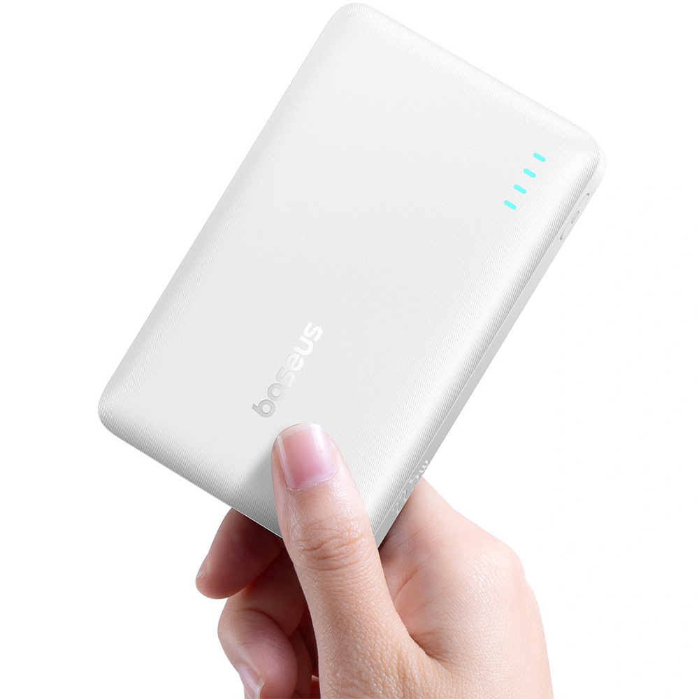 Powerbank Baseus EnerFill FP21, 10 000mAh, 22,5W, 1x USB-A, 2x USB-C + kabel USB-C, biały
