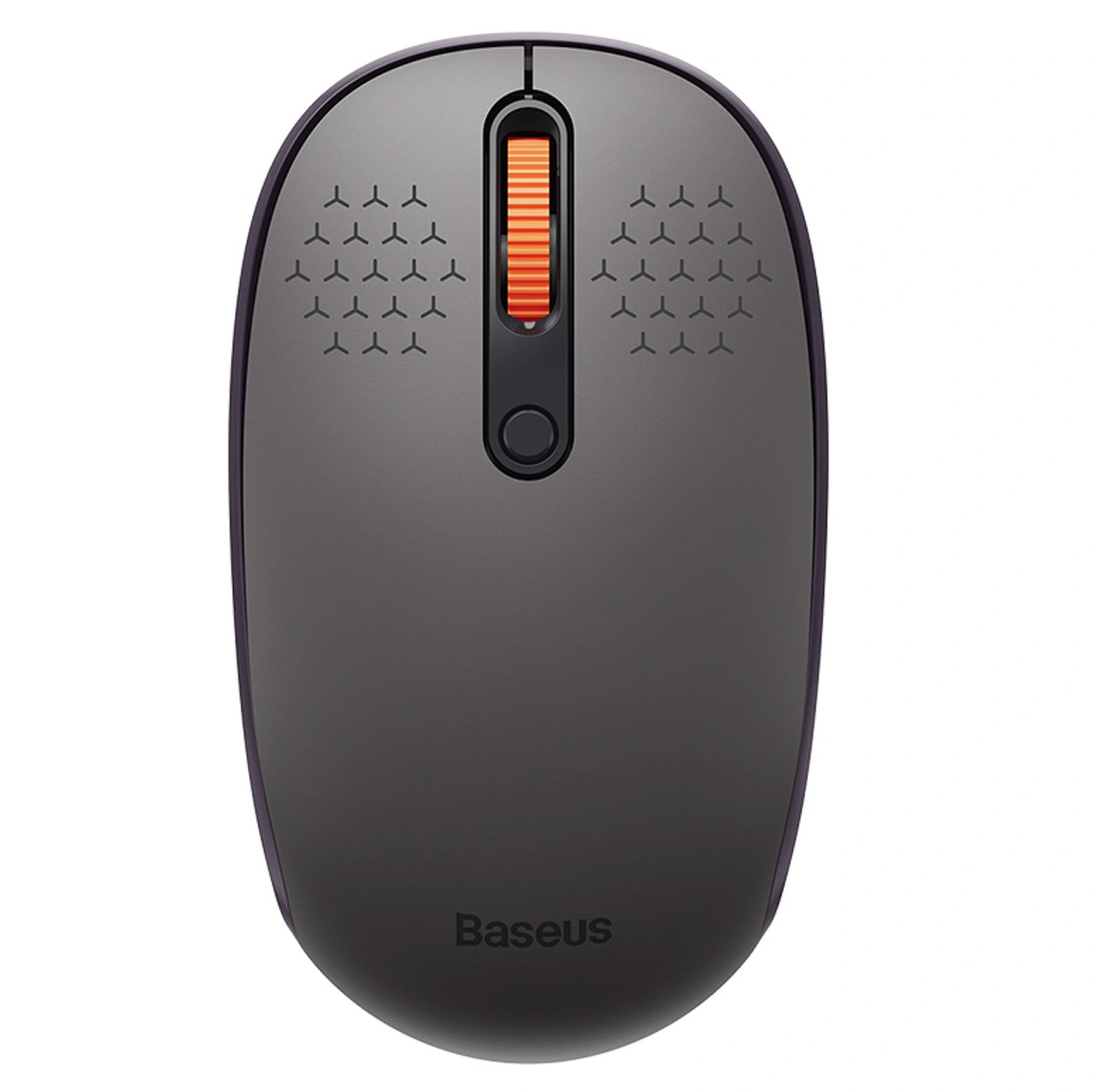 Baseus F01B tri-mode, ergonomiczna mysz bezprzewodowa cicha do biura, szara