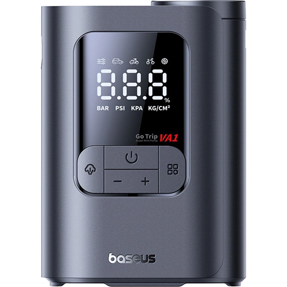 Baseus GoTrip VA1 Pro, szybkie ratunkowe pompowanie opon w podróży, ciemnoszara