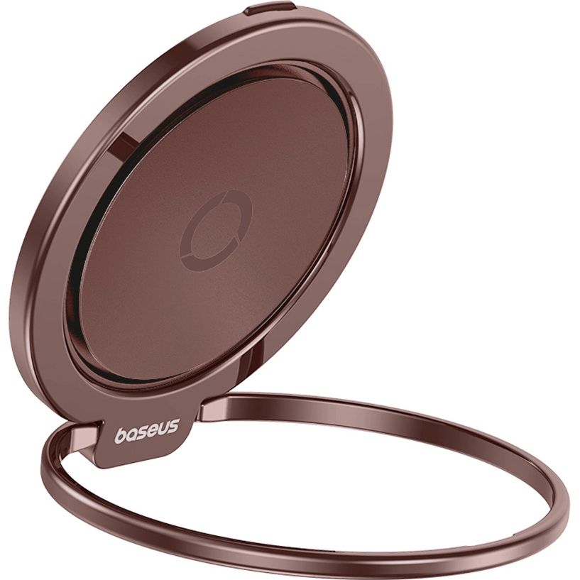 Uchwyt magnetyczny / ring z funkcją podstawki na telefon Baseus MagPro Series II do MagSafe,czerwono-złoty. Podstawka do telefonu, wygodne użytkowanie biurkowe