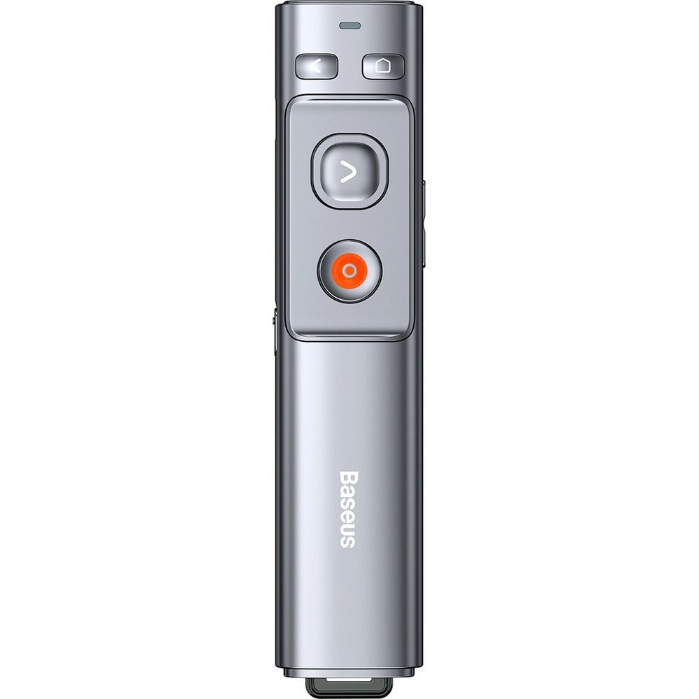  Wskaźnik laserowy Baseus Orange Dot, bezprzewodowy, do prezentacji, szary. Zasilany baterią AAA, praktyczny