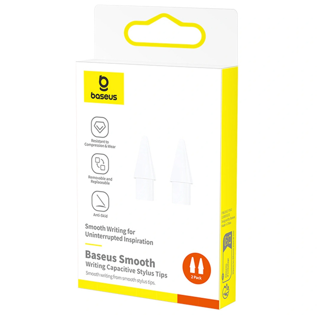 Końcówki do rysik Baseus Smooth Writing, 2 sztuki, białe
