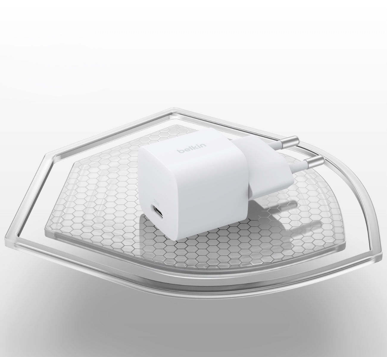 Ładowarka sieciowa Belkin Boost Charge USB-C Wall Charger 25W, USB-C PD3.1, + kabel USB-C, biała