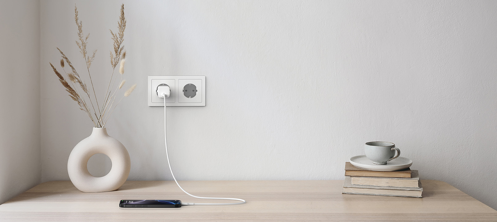 Ładowarka sieciowa Belkin Boost Charge USB-C Wall Charger 25W, USB-C PD3.1, + kabel USB-C, biała
