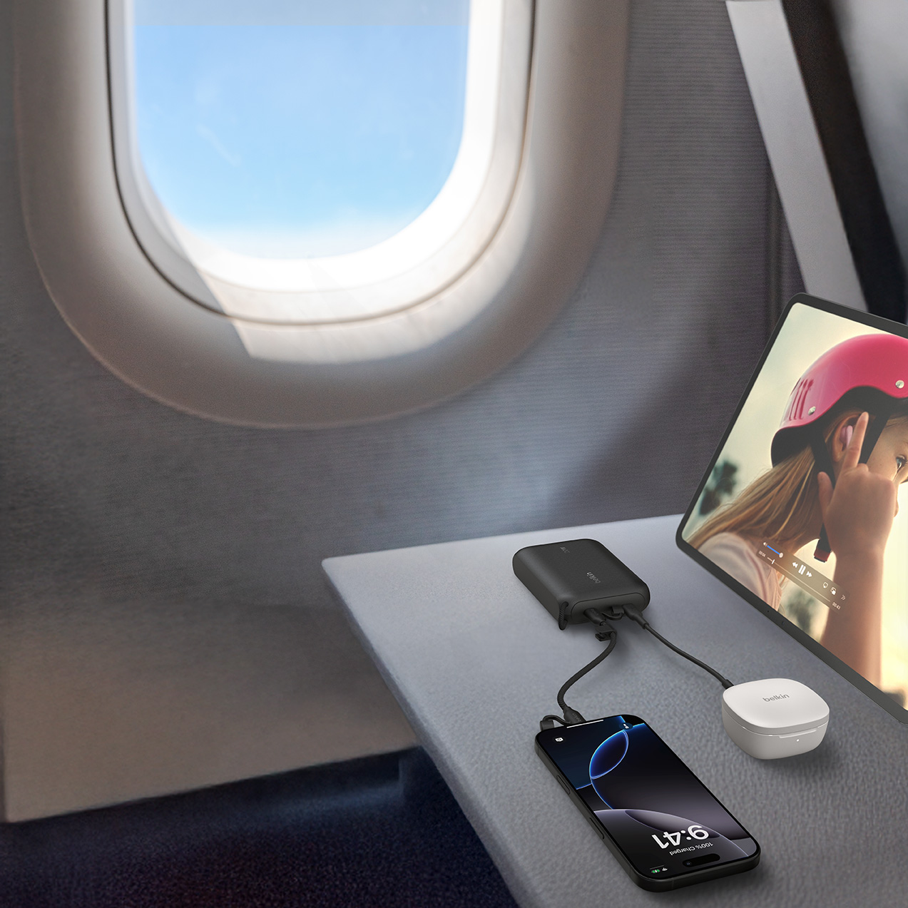 Oryginalna bateria Belkin BoostCharge Power Bank 10K 20W with Display + USB-C Cable 10 000 mAh, czarna