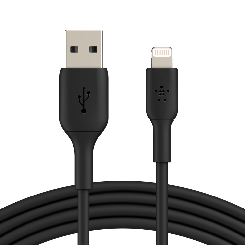 Kabel Belkin Boost Charge PVC USB-A/Lightning 1m 2-Pack, czarny