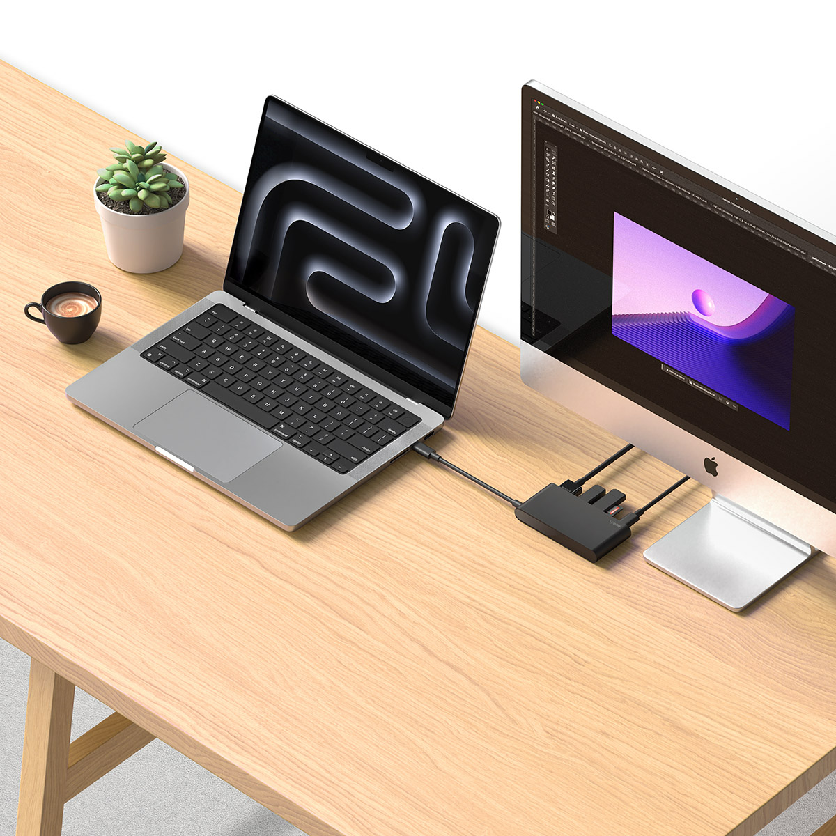 Stacja Belkin Connect 5-Port USB-C Hub with 4K HDMI Multiport Adapter dla laptopów z USB-C, czarna