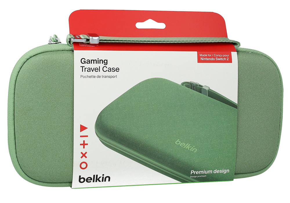 Etui Belkin Gaming Travel Case do Nintendo Switch 2, zielone