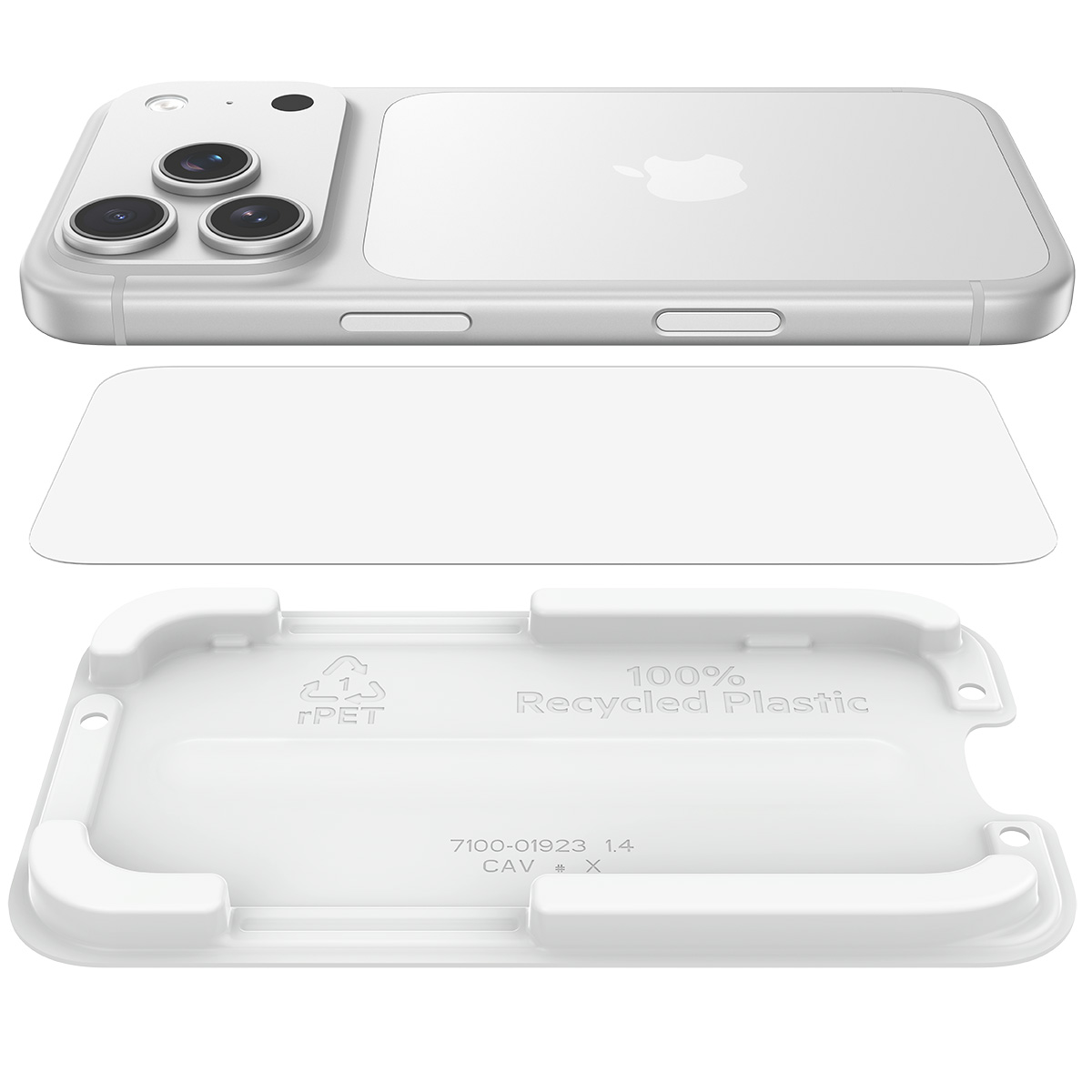 Oryginalne szkło hartowane firmy Belkin z serii ScreenForce UltraGlass2 AntiMicrobial Treated dla iPhone 17 Pro