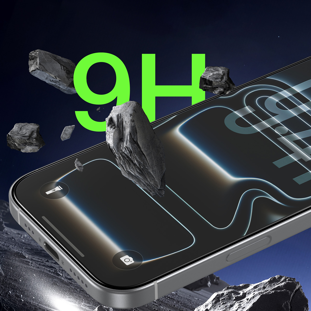 Oryginalne szkło hartowane firmy Belkin z serii ScreenForce UltraGlass2 AntiMicrobial Treated dla iPhone 17 Pro