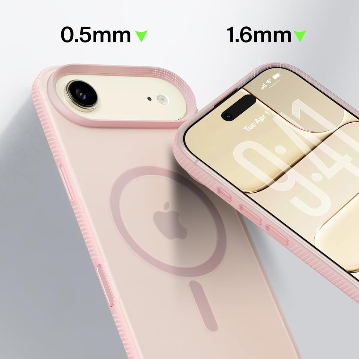 Etui Belkin SheerForce Grip Series do MagSafe do iPhone Air, różowe