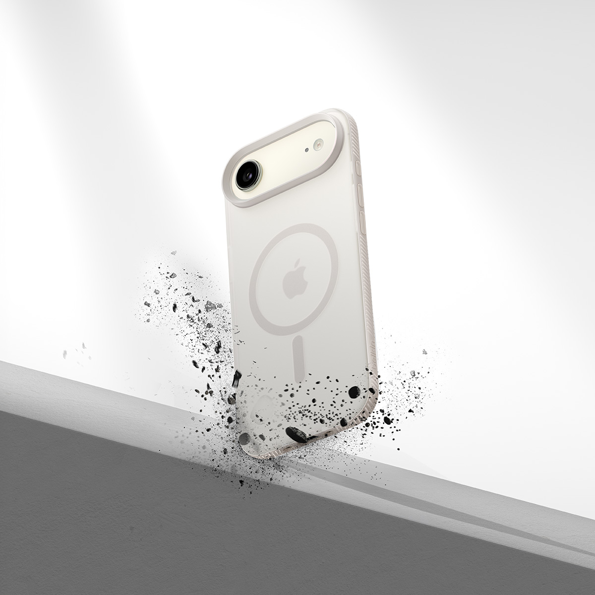 Etui Belkin SheerForce Grip Series do MagSafe do iPhone Air, beżowe