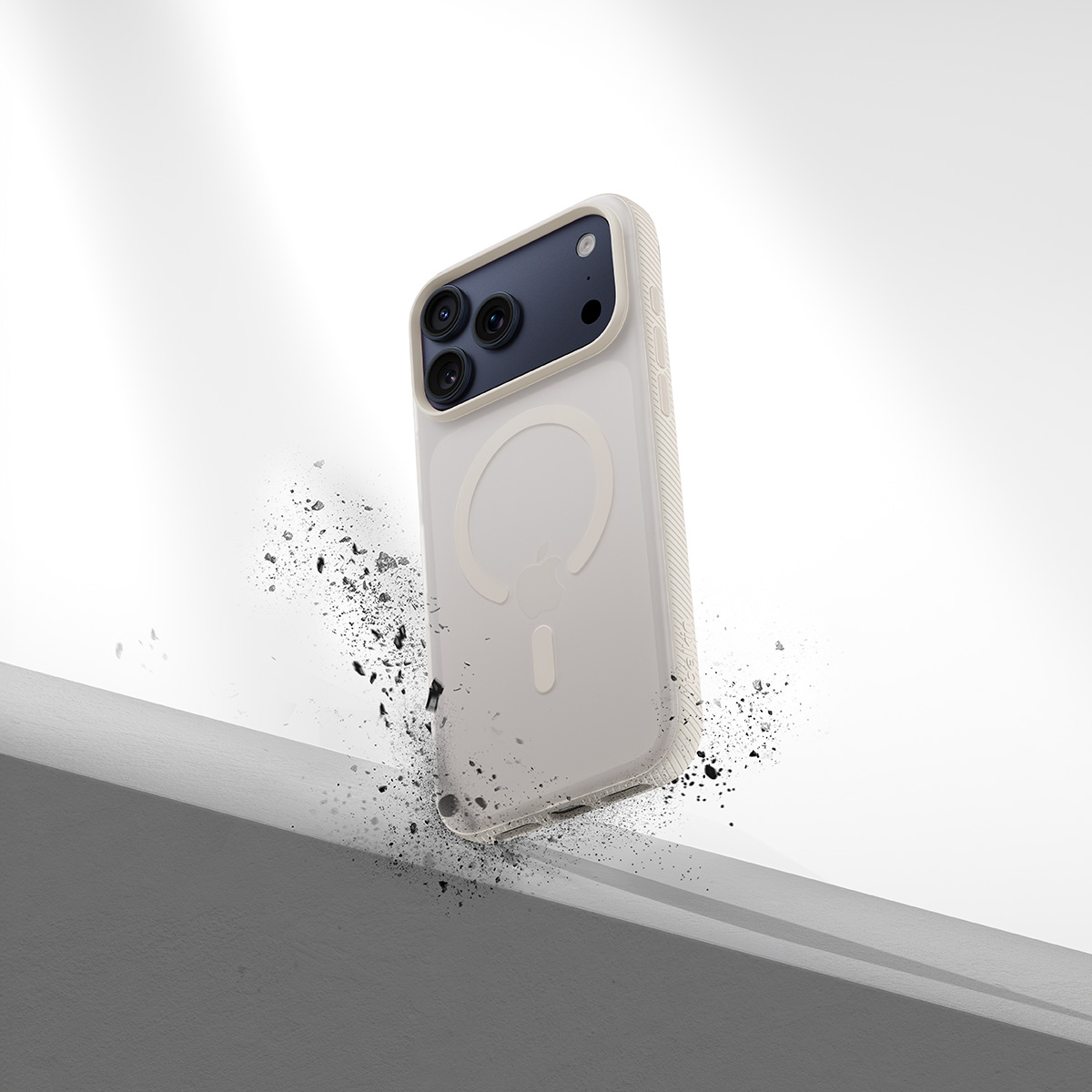 Etui Belkin SheerForce Grip Series do MagSafe do iPhone 17 Pro Max, beżowe