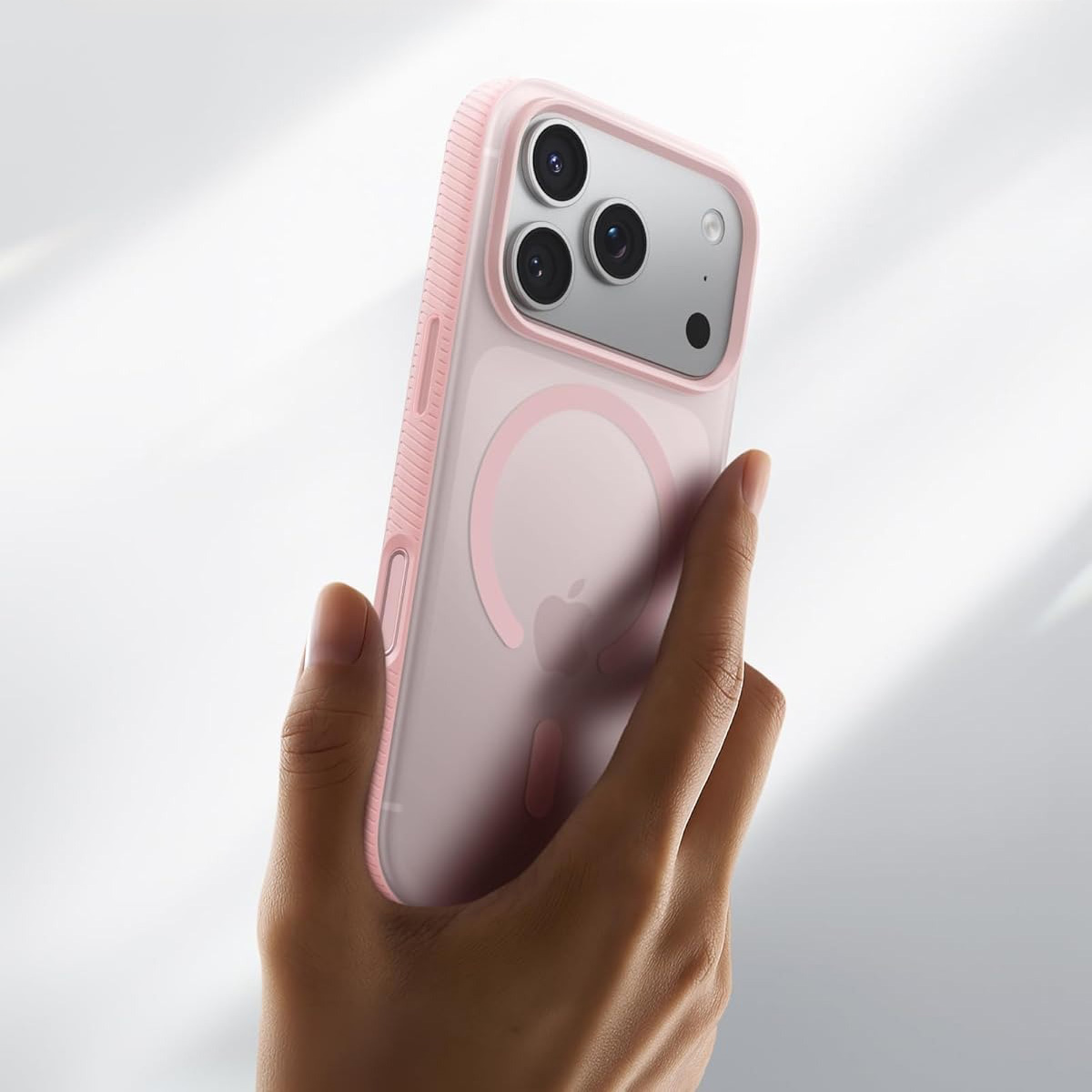 Etui Belkin SheerForce Grip Series do MagSafe do iPhone 17 Pro, różowe