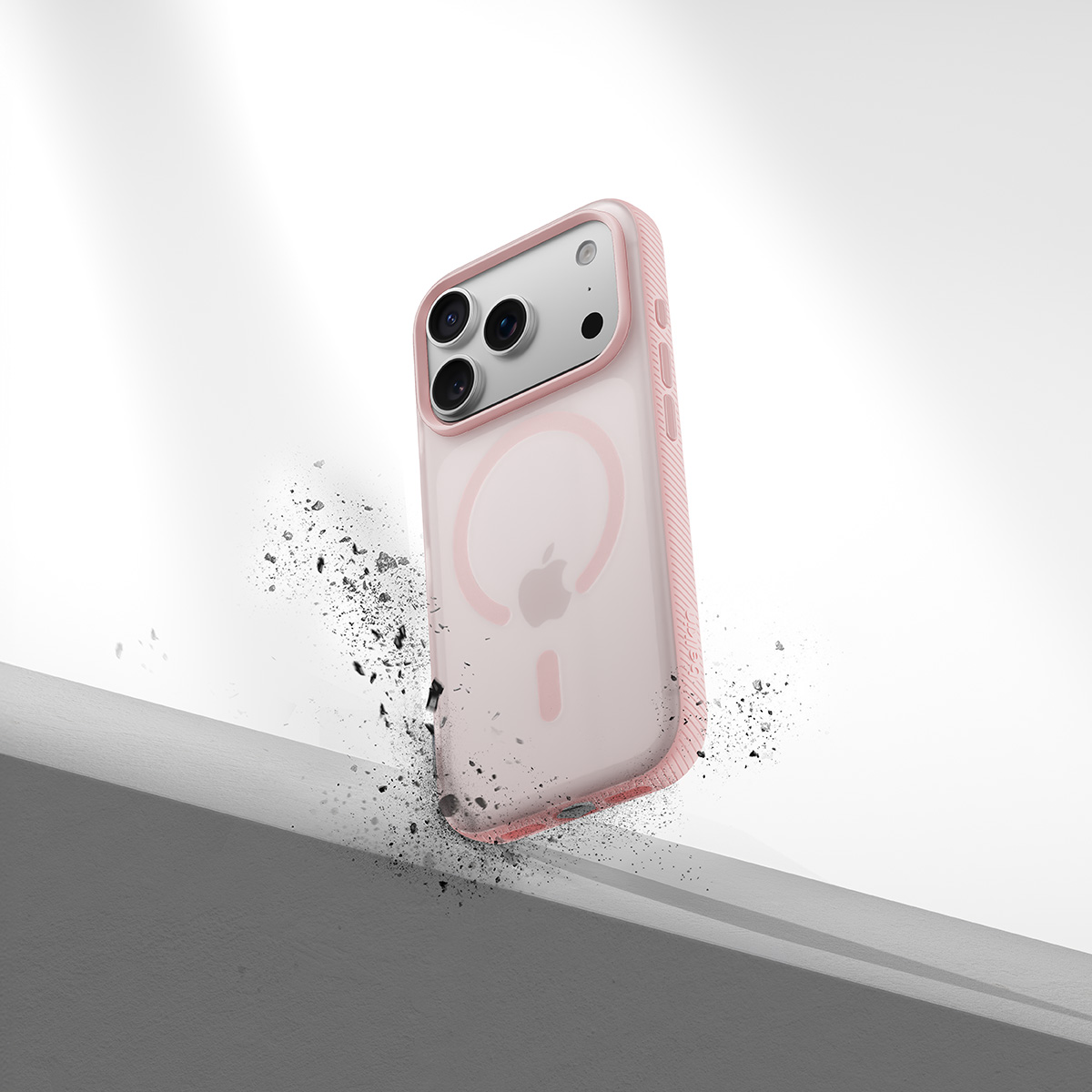 Etui Belkin SheerForce Grip Series do MagSafe do iPhone 17 Pro, różowe