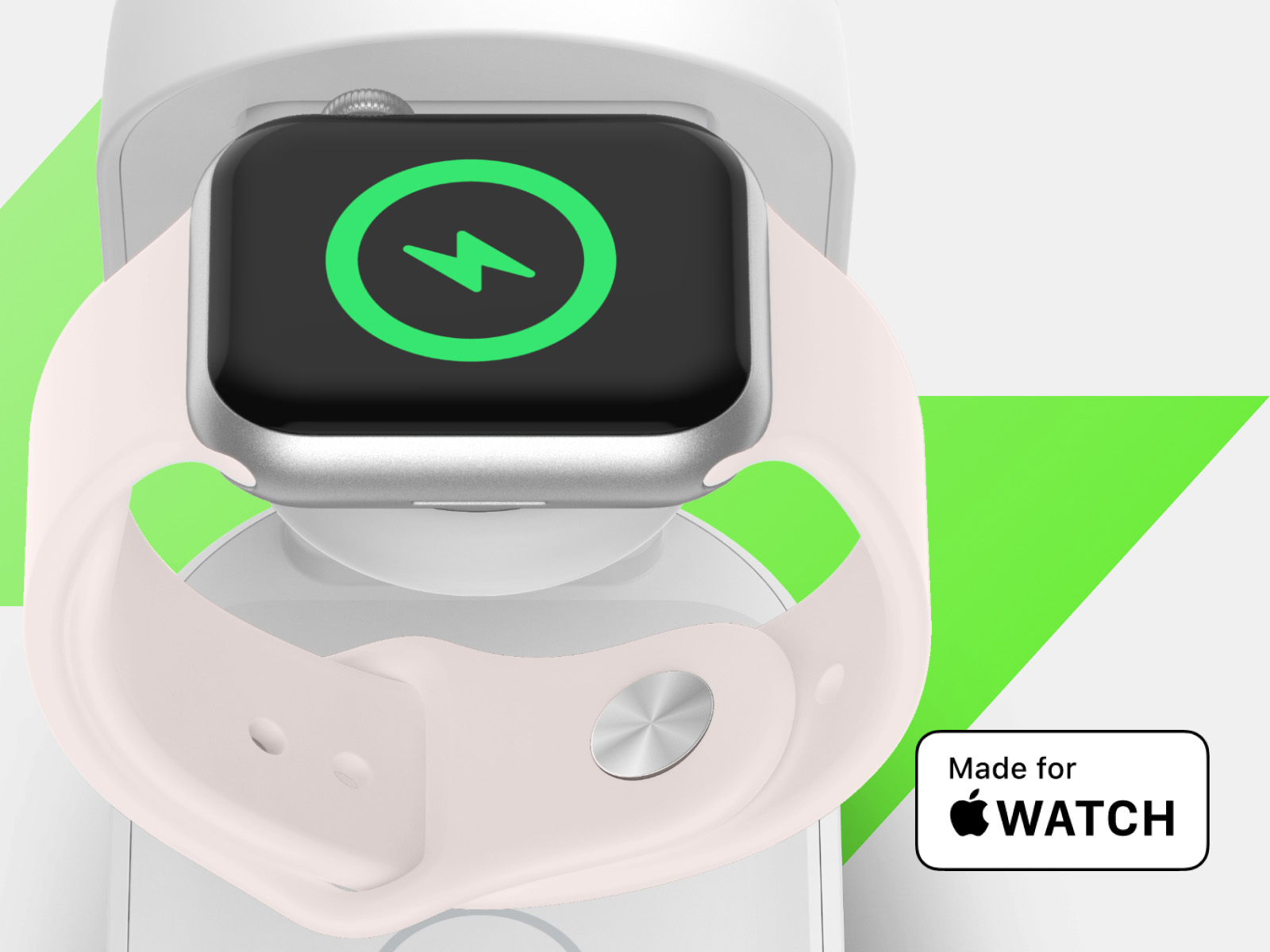 Ładowarka bezprzewodowa, indukcyjna Belkin UltraCharge Magnetic Foldable Charger with MagSafe Qi2.2 25W (WIZ037) + ładowarka sieciowa PSU z kablem do MagSafe dla Apple Watch / AirPods / iPhone, biała