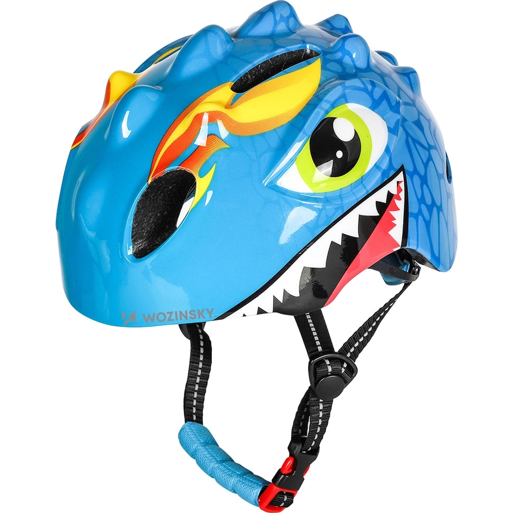 Wozinsky HT-006N, lekki kask dziecięcy z regulacją 360°, bezpieczny, niebieski