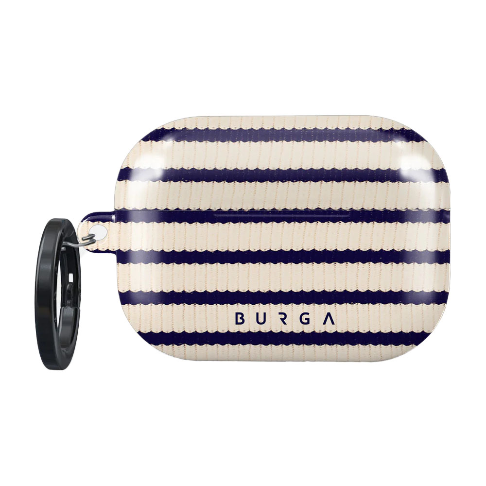 Ekskluzywne etui Burga Player do AirPods Pro 2, wzór w paski